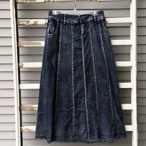 Style J Waterfall denim skirt